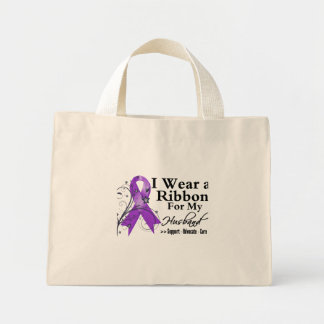 Bolso De Tela Diminuto Cinta púrpura para marido - Cáncer pancreático