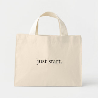Bolso De Tela Diminuto Cita Inspiradora Minimalista