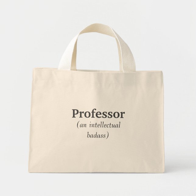 Bolso De Tela Diminuto Cita Inspiradora para profesor intelectual (Frente)