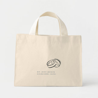 Bolso De Tela Diminuto Civil Ceremony Courthouse Minimalist Wedding 