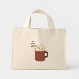 Bolso De Tela Diminuto Clima de cacao caliente