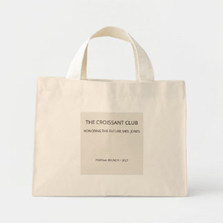 Bolso De Tela Diminuto Club de Croissant de Almendra Chic Future Mrs Brun