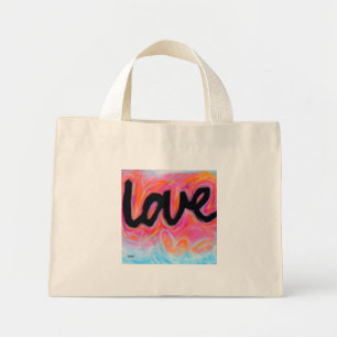 Bolso De Tela Diminuto Colección "LOVE" Tote pequeño