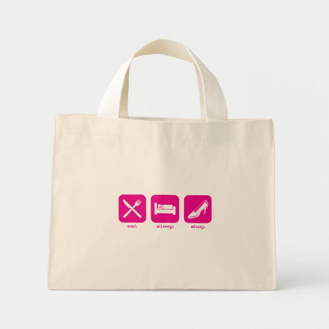 Bolso De Tela Diminuto Coma una tienda de sueño (Frente)