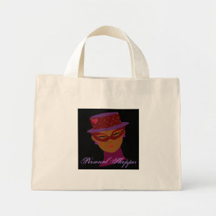 Bolso De Tela Diminuto Comerciante personal de moda en I natural