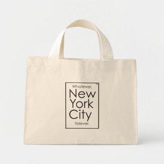 Bolso De Tela Diminuto Como sea, Nueva York para siempre.