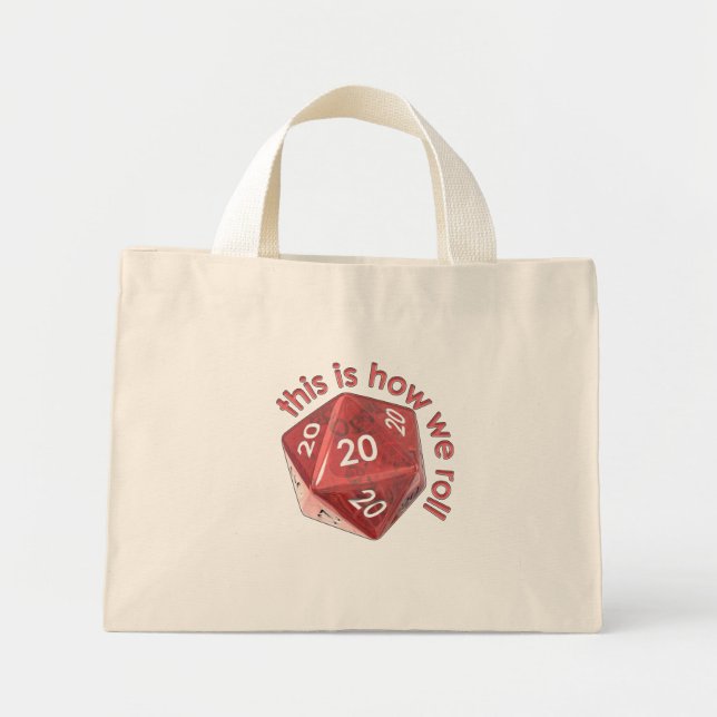 Bolso De Tela Diminuto CómoRoll20s (Frente)