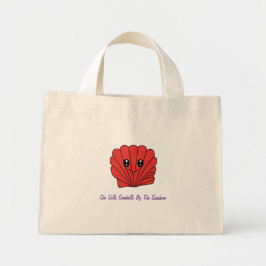 Bolso De Tela Diminuto Concha de mar
