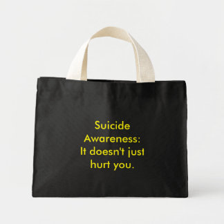 Bolso De Tela Diminuto Conciencia sobre el suicidio