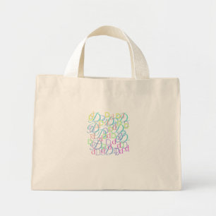 Bolso De Tela Diminuto Confeti de Letras "D"