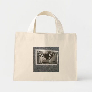 Bolso De Tela Diminuto Cow Bag