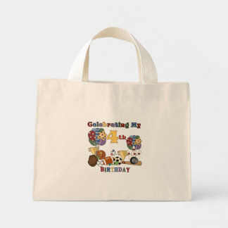 Bolso De Tela Diminuto Crazy For Sports 4º cumpleaños camisetas y regalos