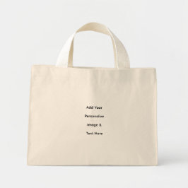Bolso De Tela Diminuto crea tu propio texto personalizado
