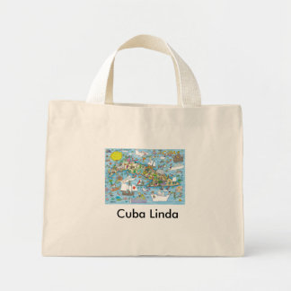 Bolso De Tela Diminuto Cuba Linda