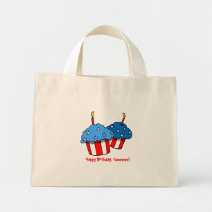 Bolso De Tela Diminuto Cumpleaños de USA-An American Cupcake