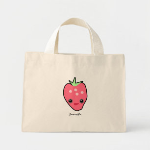 Bolso De Tela Diminuto Cute Kawaii Strawberry