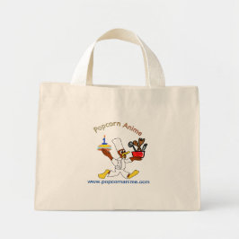 Bolso De Tela Diminuto Cute Popcorn Anime Chef Ducky Kazoo Tote Bag