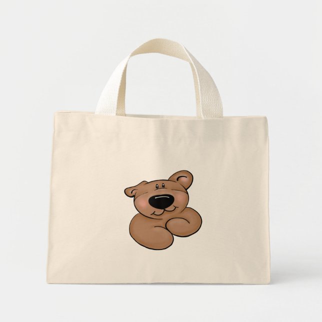 Bolso De Tela Diminuto Cute Teddy Bear (Frente)
