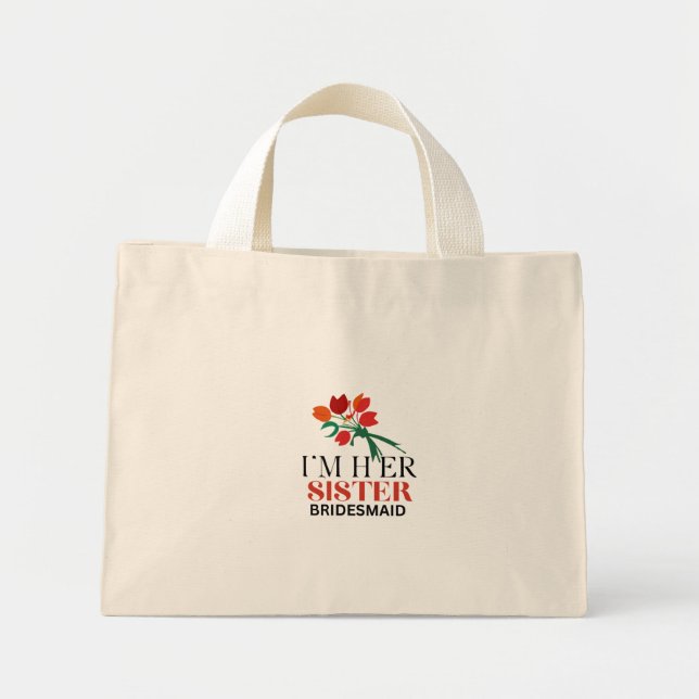 Bolso De Tela Diminuto Dama de honor (Frente)