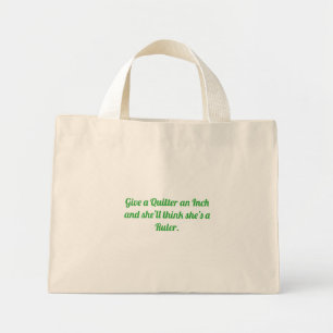 Bolso De Tela Diminuto Dé una pulgada a un caldera