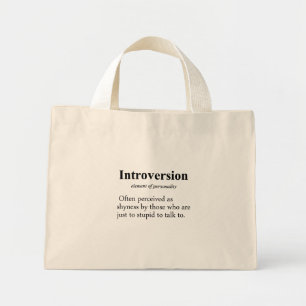 Bolso De Tela Diminuto Definición de la introversión
