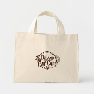 Bolso De Tela Diminuto DeLand Cat Café Tiny Tote