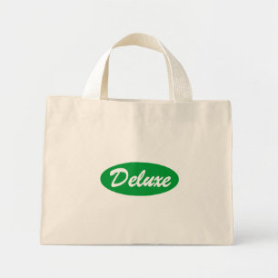 Bolso De Tela Diminuto Deluxe verde