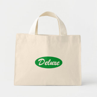 Bolso De Tela Diminuto Deluxe verde