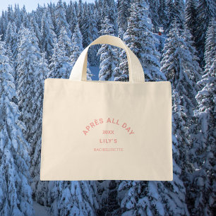 Bolso De Tela Diminuto Después de todo el día Fiesta de esquí de soltera