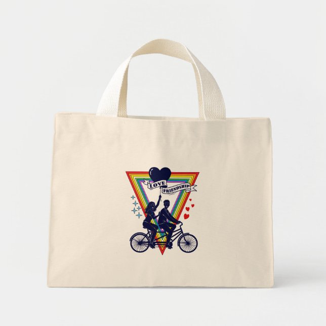 Bolso De Tela Diminuto Día de San Valentín (Frente)