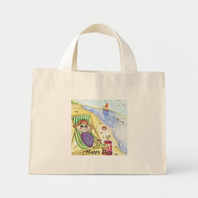Bolso De Tela Diminuto Días felices (Frente)