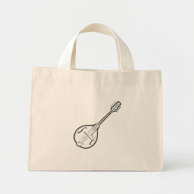 Bolso De Tela Diminuto "Dibujo" de Mandolin (Frente)