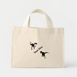Bolso De Tela Diminuto Dino equipo de dinosaurios