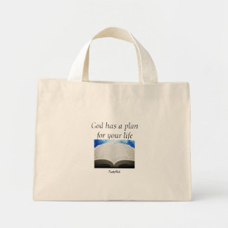 Bolso De Tela Diminuto Dios tiene un plan para tu vida.