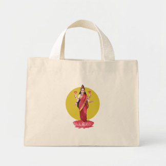 Bolso De Tela Diminuto Diosa Lakshmi