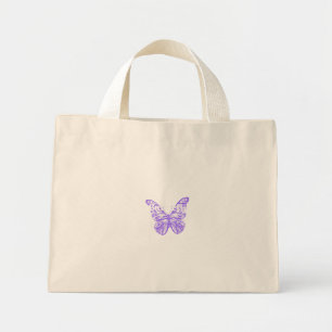 Bolso De Tela Diminuto diseño de arte de mariposa linda