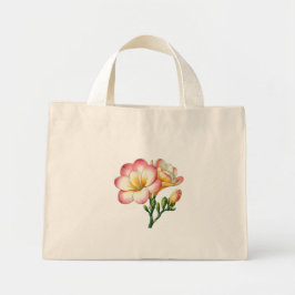 Bolso De Tela Diminuto Diseño de flores de Freesia