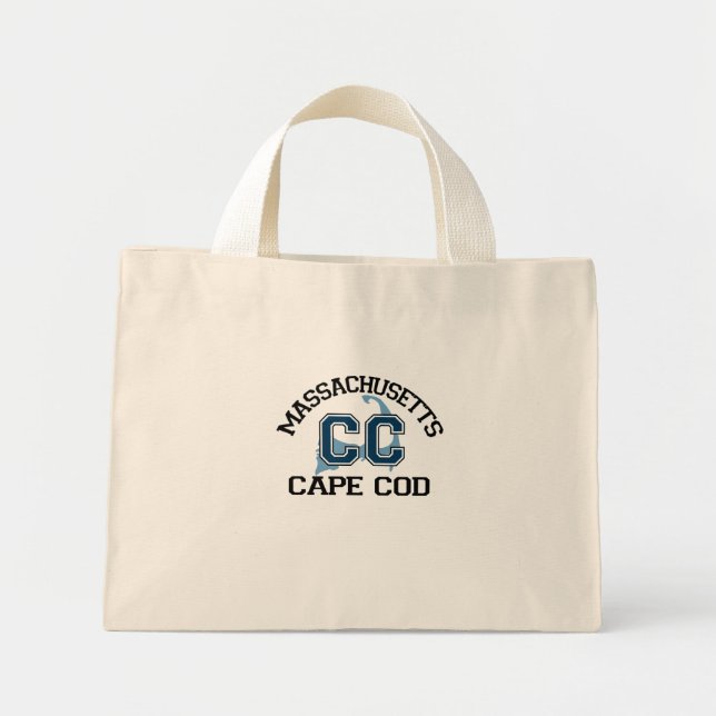 Bolso De Tela Diminuto Diseño "Varsity" de Cape Cod. (Frente)