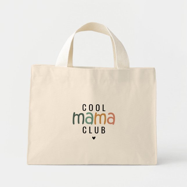 Bolso De Tela Diminuto Divertido Guay Mama Club, Regalo De Mamá (Frente)