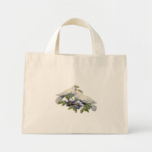 Bolso De Tela Diminuto Dosis de punto cruzado