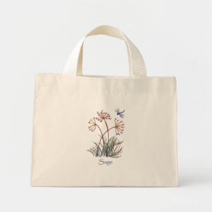 Bolso De Tela Diminuto Dragón de bonito Sage