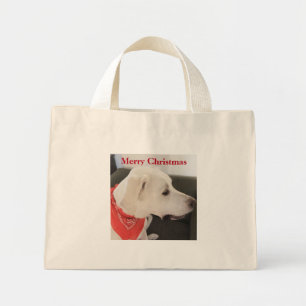 Bolso De Tela Diminuto Dulces y dulces Navidades de perros con cachorros 