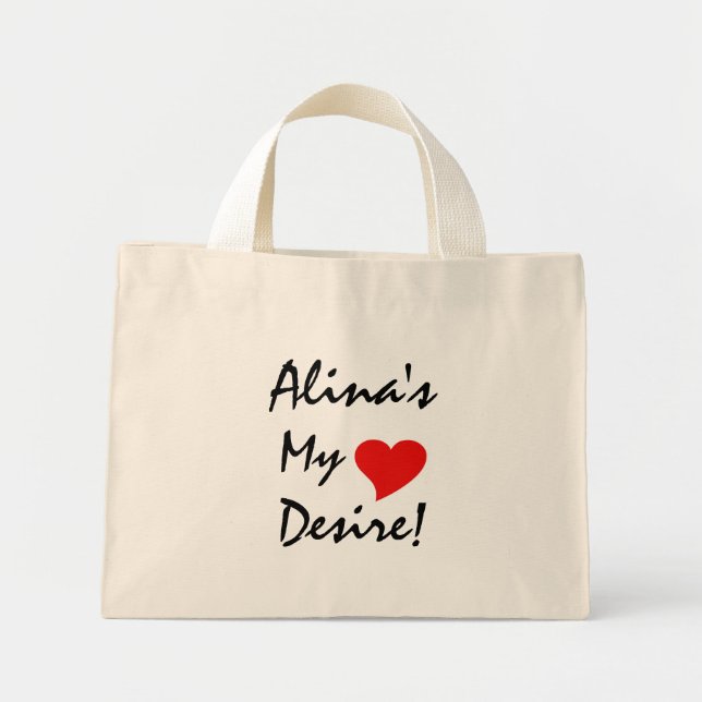 Bolso De Tela Diminuto El deseo de mi corazón de Alina (Frente)