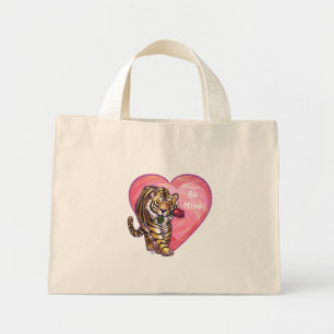 Bolso De Tela Diminuto El día de San Valentín Tiger