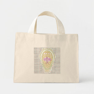 Bolso De Tela Diminuto El egipcio Dotty Cobra Tote Bag