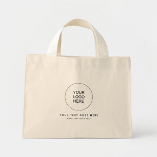 Bolso De Tela Diminuto El logo comercial de la empresa de personalizable 