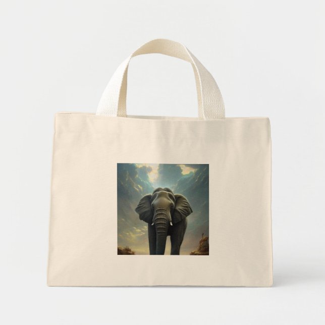 Bolso De Tela Diminuto El príncipe elefante- (Frente)