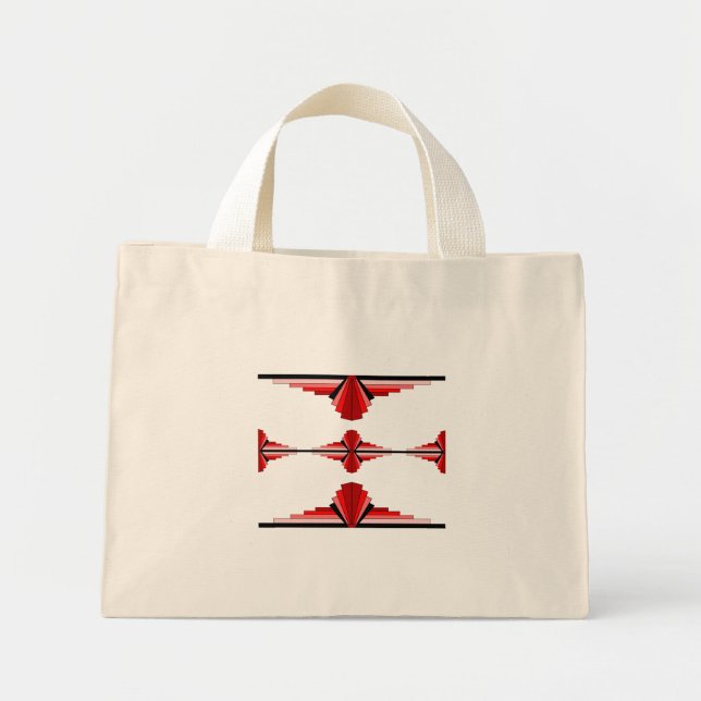 Bolso De Tela Diminuto Elementos Art deco en (Frente)