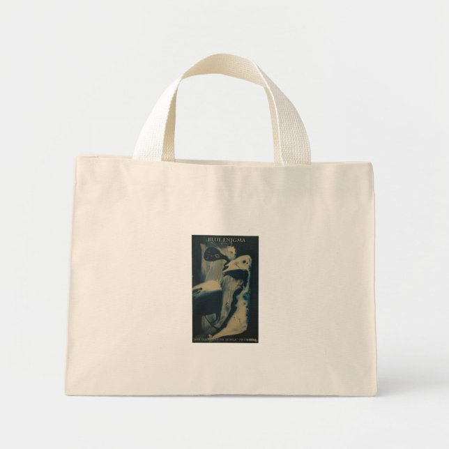 Bolso De Tela Diminuto Enigma azul (Frente)