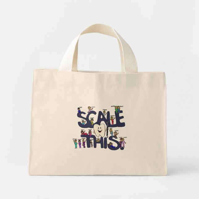Bolso De Tela Diminuto Escala-Esta-Bolsa (Frente)